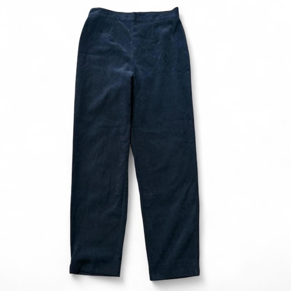 Vintage 90's Victoria Moon Navy‎ Faux Suede High Waist Pants